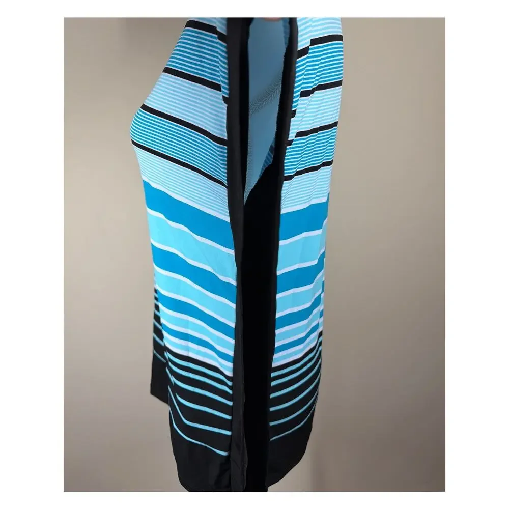 Michael‎ Kors Blue and Black Short Sleeve Shirt Size S